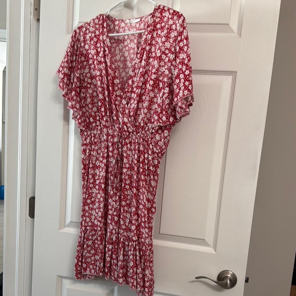 Red Floral Dress